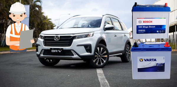 Thay bình ắc quy Honda BRV tại Hải Phòng